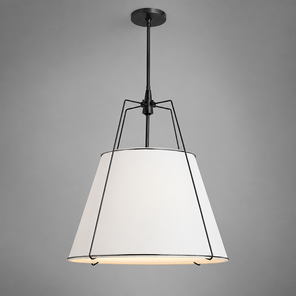Vintage Fabric Pendant Light