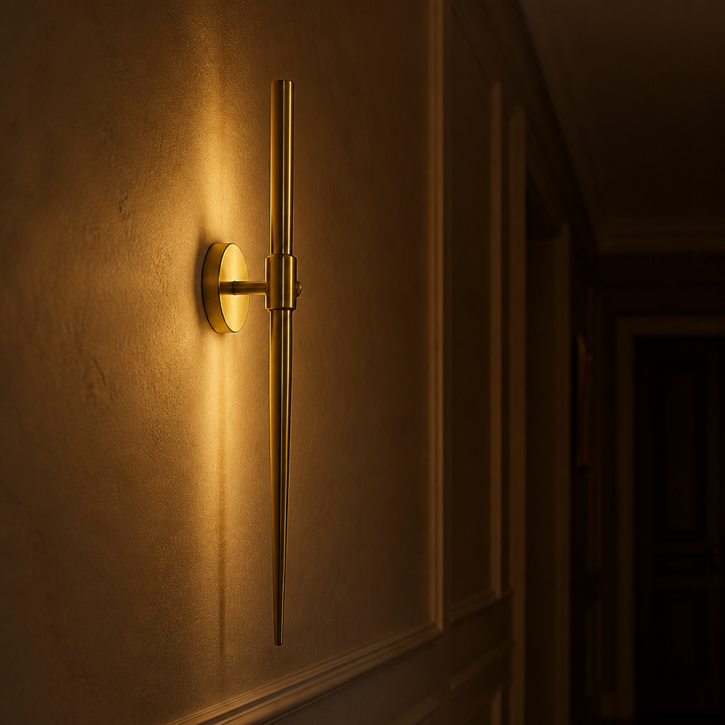 Vintage Old Bronze Wall Sconce