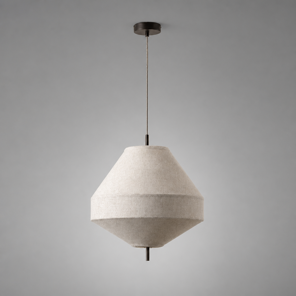 Wabi-Sabi Fabric Pendant Light