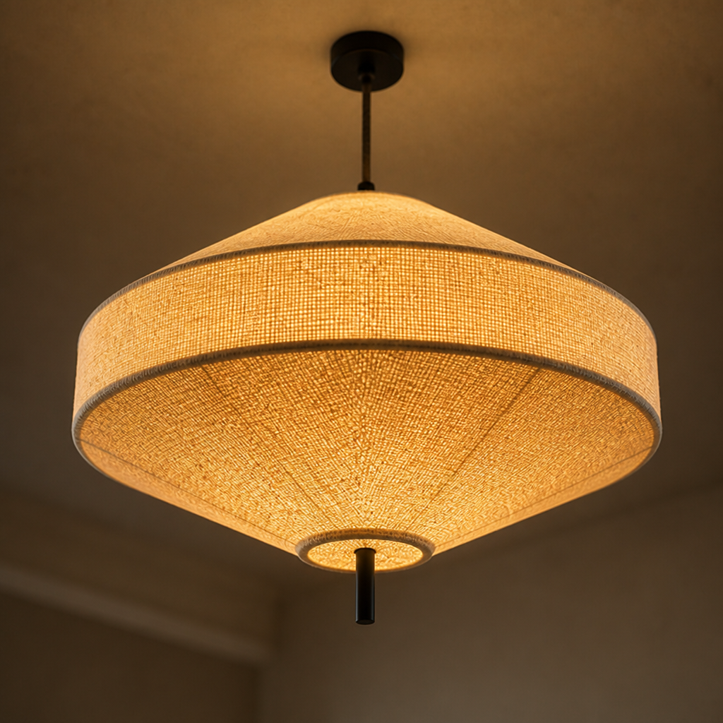Wabi-Sabi Fabric Pendant Light