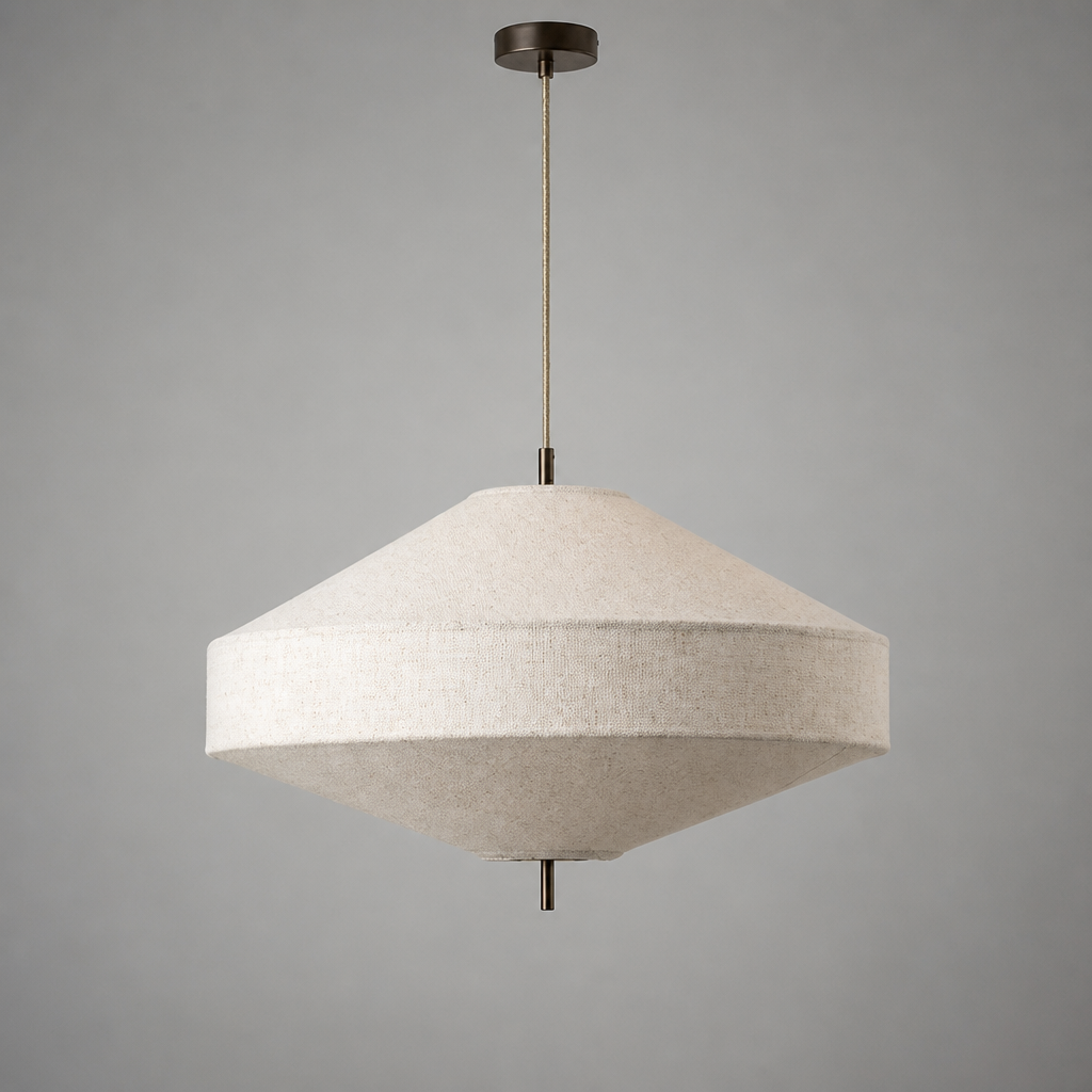 Wabi-Sabi Fabric Pendant Light