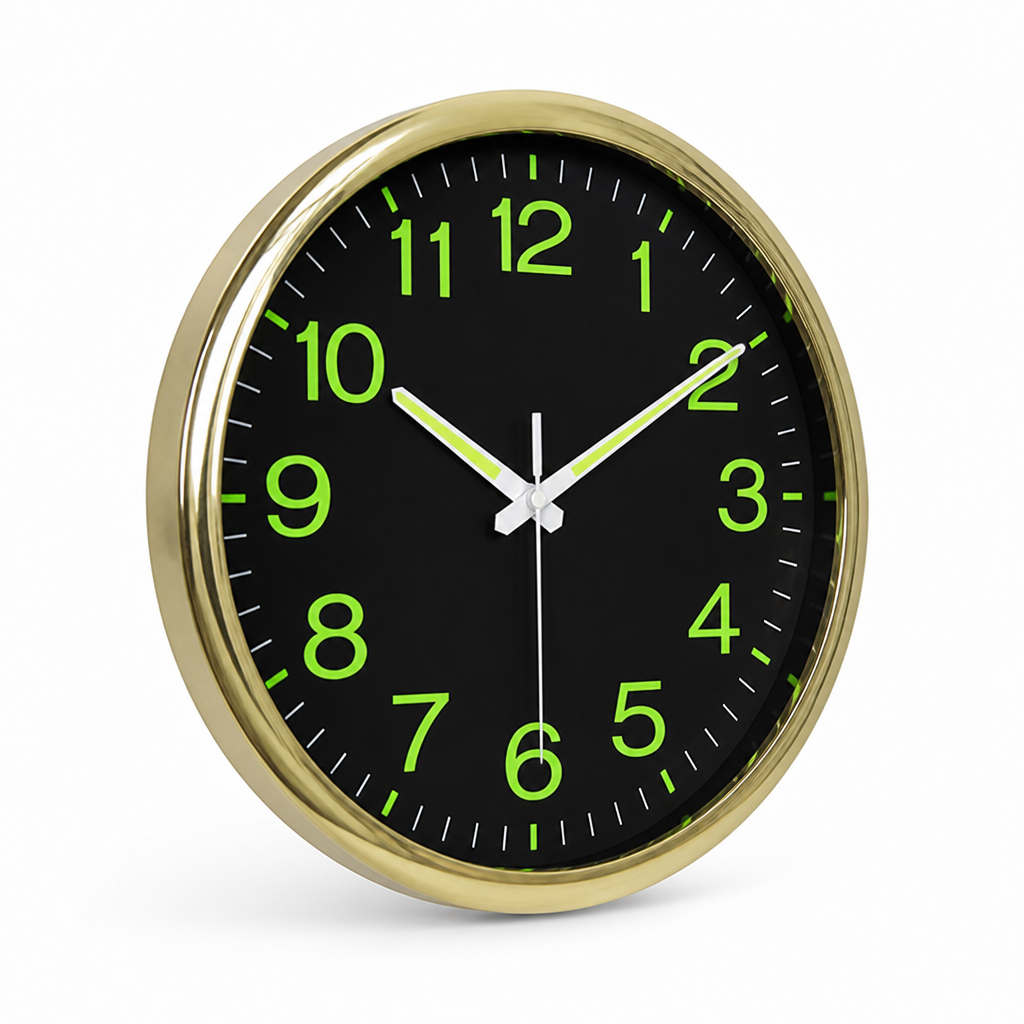 Wall Clock Silent Sweep & Luminous Dial 30 Cm