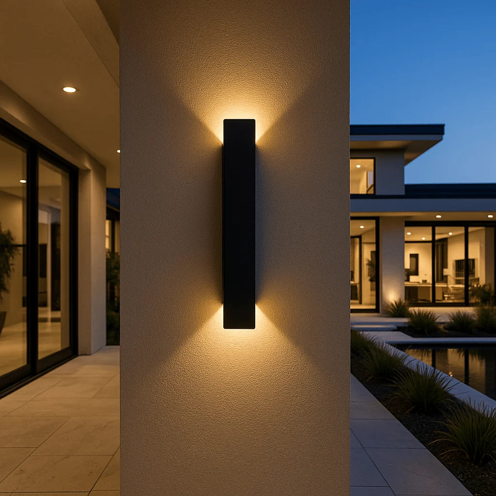 Wall Lamp Cylindrical Diffuse LED Metal & Acrylic