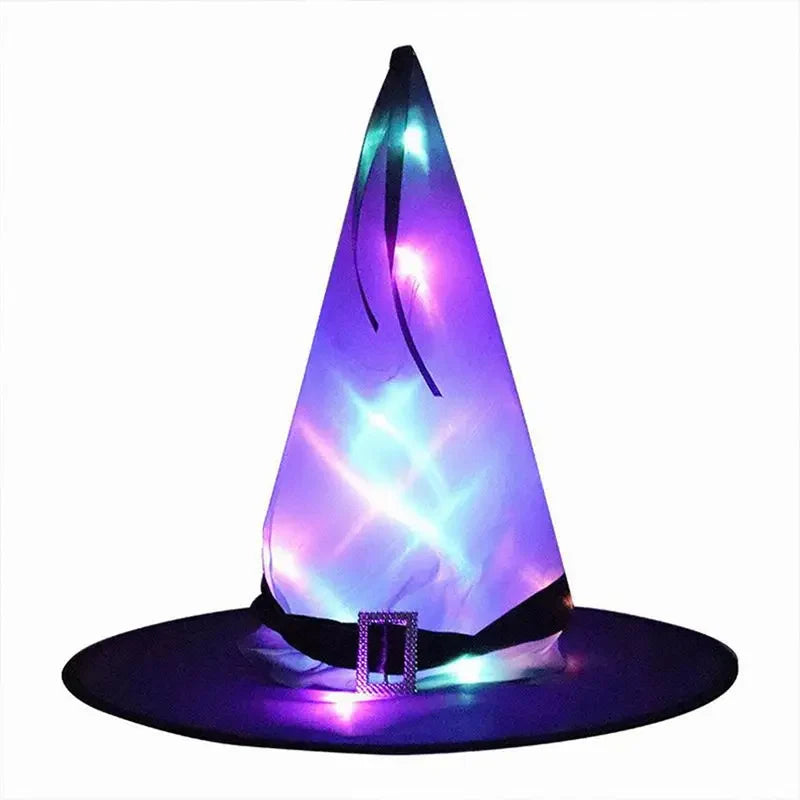 Witch Hat LED-Lit Hanging Eyelet & Stable Brim