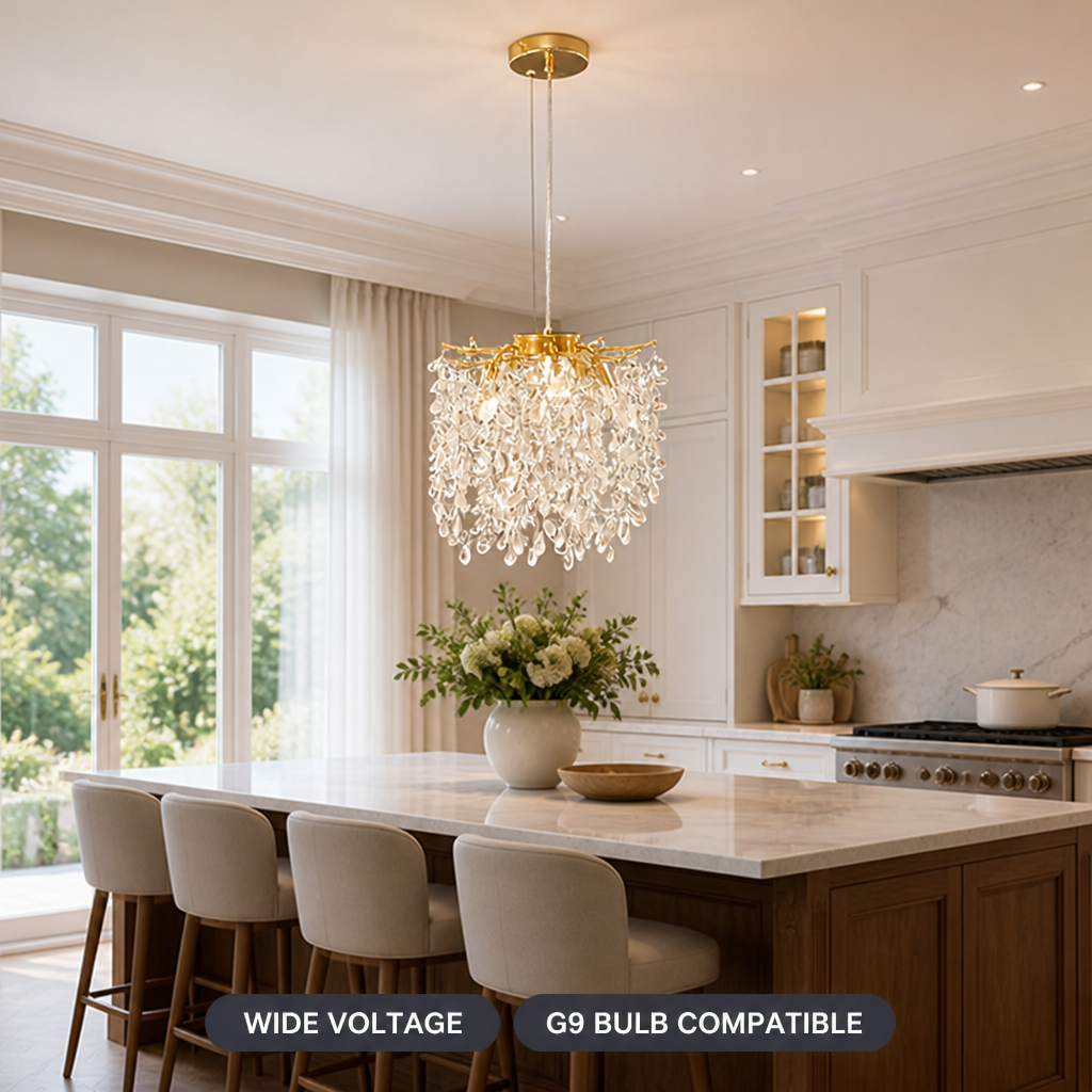 Luxury Modern Gold Crystal Chandelier