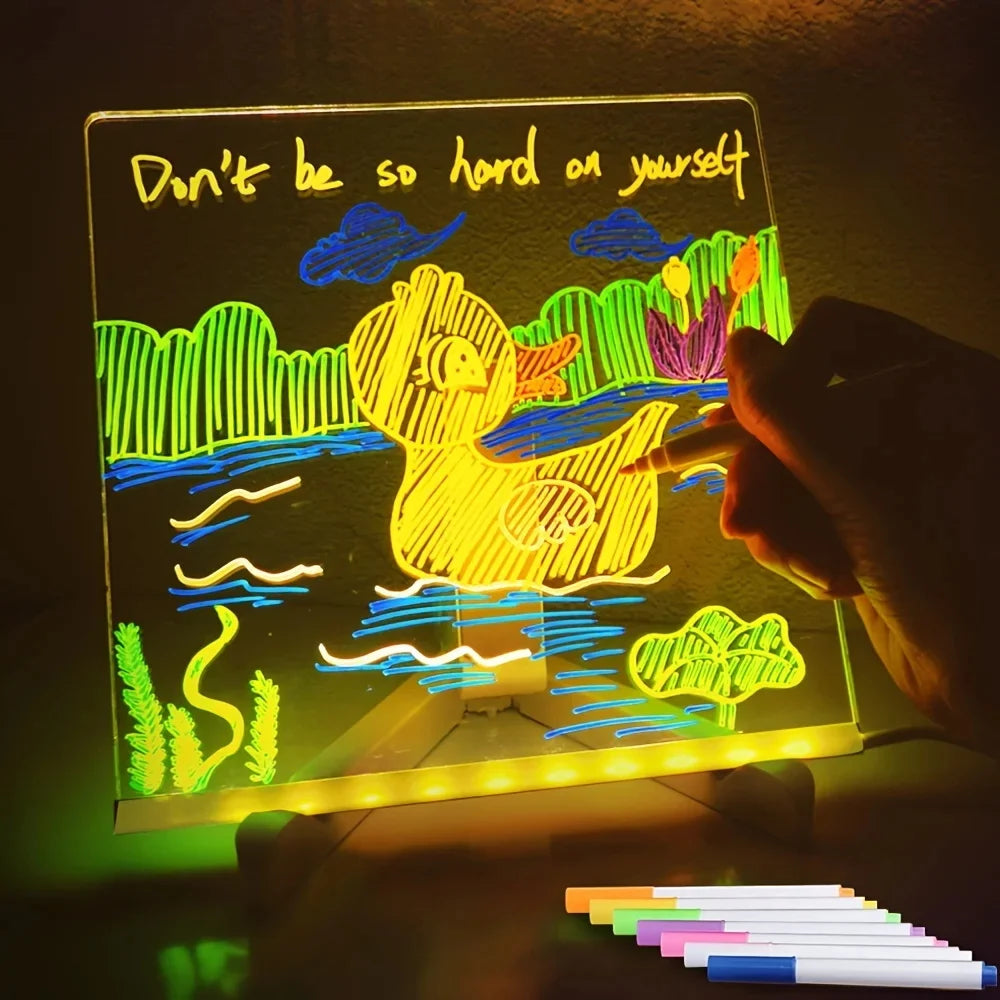 Acrylic Message Board Edge-Lit LED & USB Powered