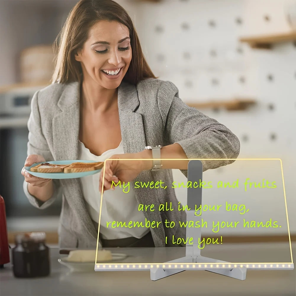 Acrylic Message Board Edge-Lit LED & USB Powered