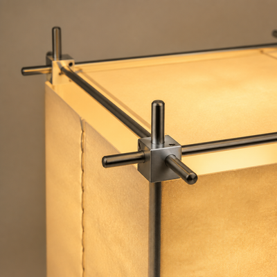 Adjustable Color Solid Wood Kraft-Paper Floor Lamp