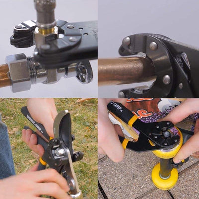 Adjustable Wrench Self-Adjusting Composite Steel Head & Non-Slip Handle