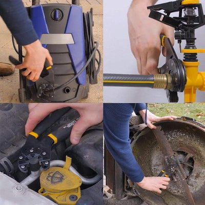 Adjustable Wrench Self-Adjusting Composite Steel Head & Non-Slip Handle