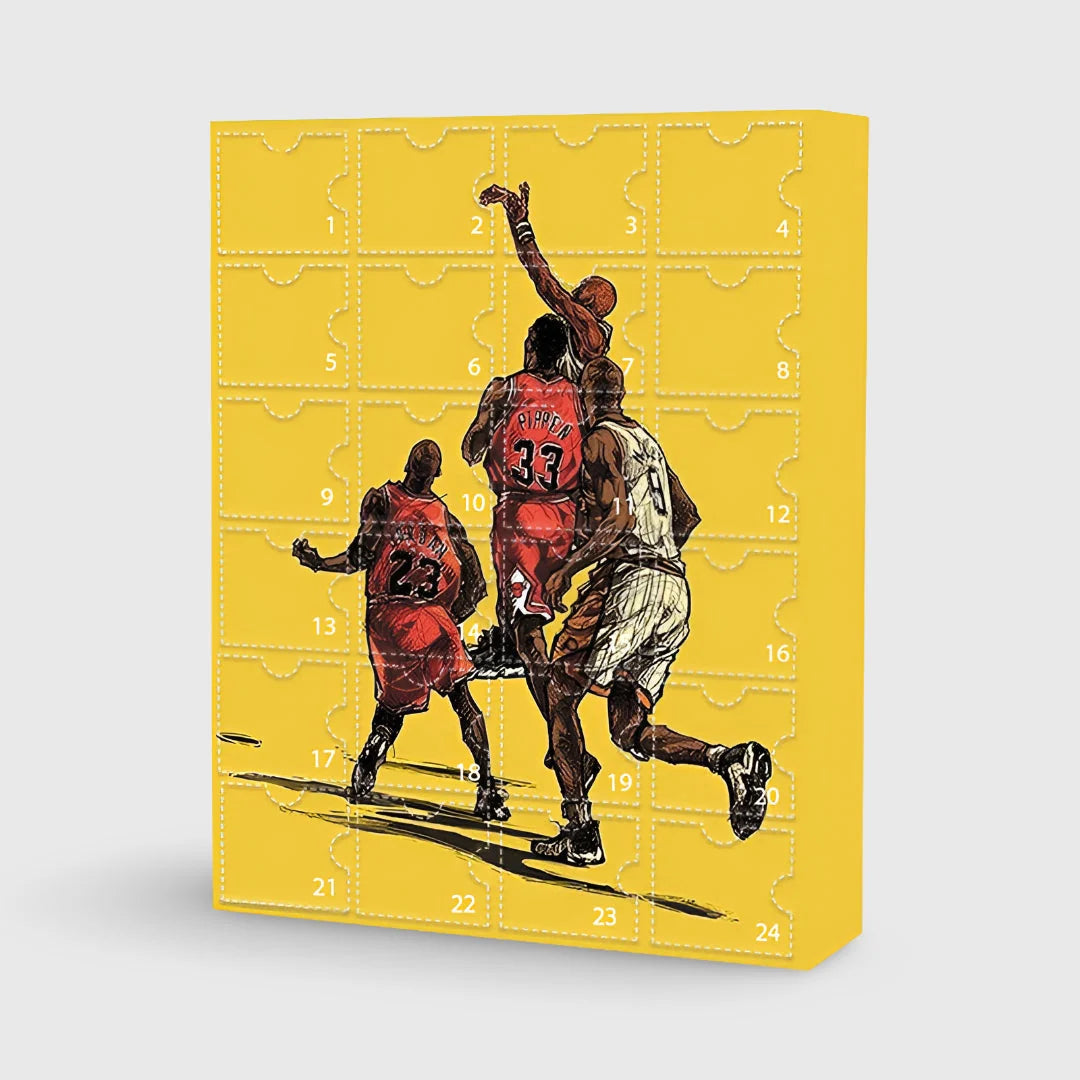 Advent Calendar Basketball Collectible Figures Freestanding