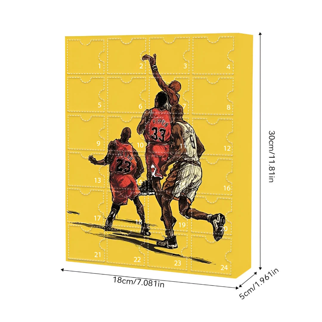 Advent Calendar Basketball Collectible Figures Freestanding