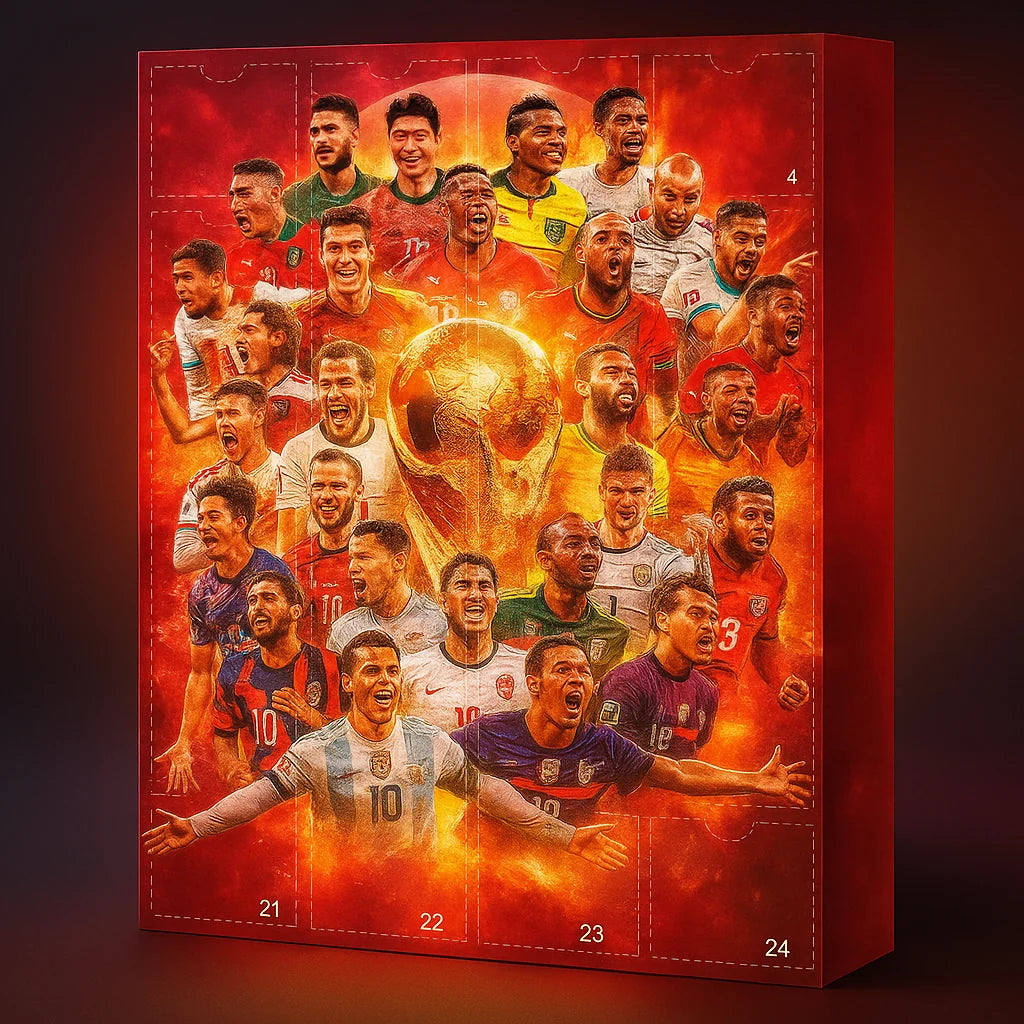 Advent Calendar Football Figures & Fan Items 24 Days