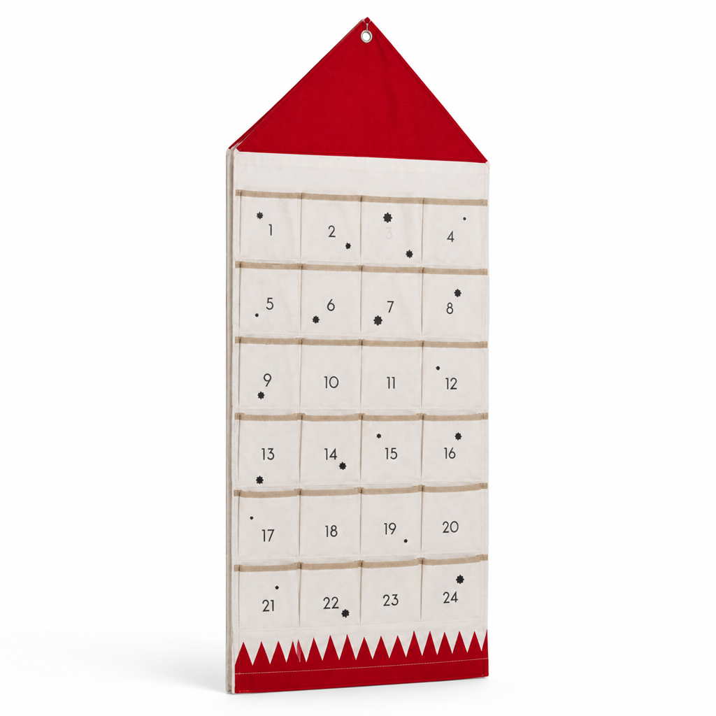 Advent Calendar Reusable Fabric 24 Pockets