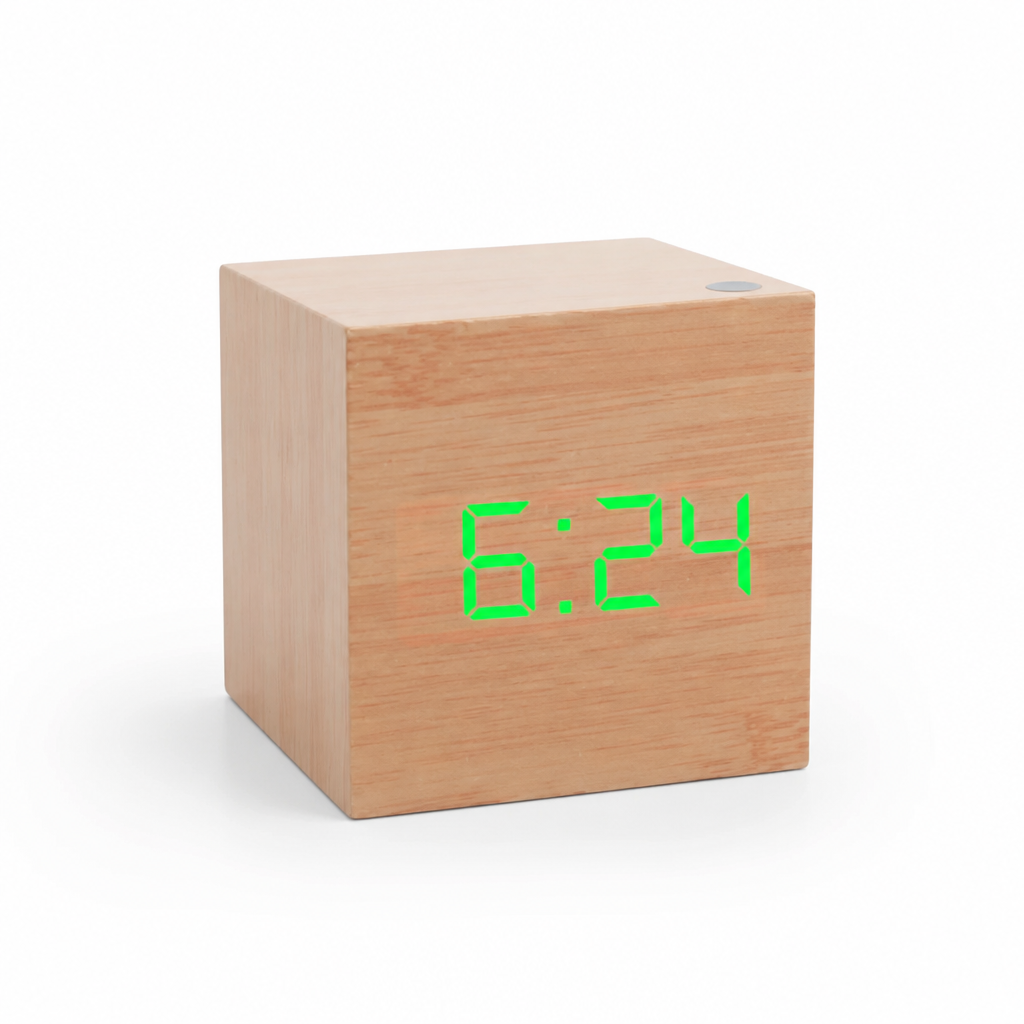 Alarm Clock LED Display Time Date & Temperature
