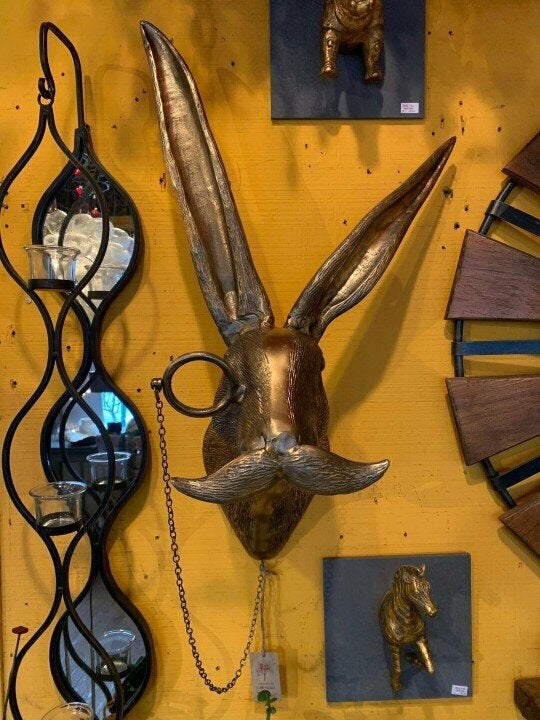 Animal Head Wall Decor Hand-Painted UV-Resistant Resin