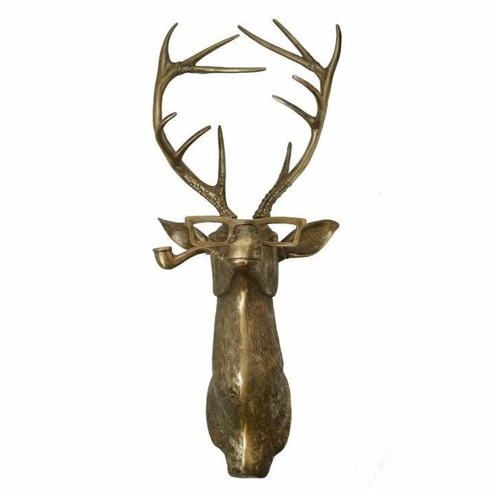 Animal Head Wall Decor Hand-Painted UV-Resistant Resin