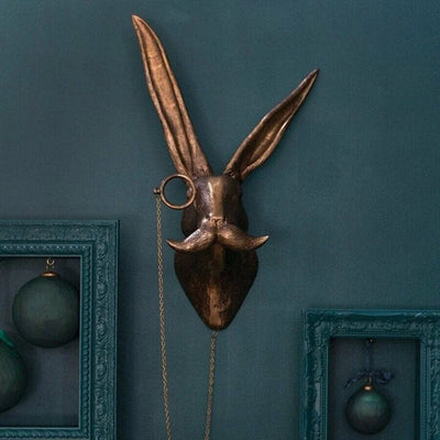 Animal Head Wall Decor Hand-Painted UV-Resistant Resin