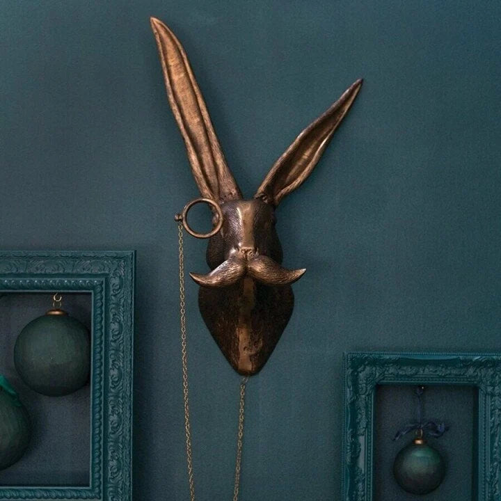 Animal Head Wall Decor Hand-Painted UV-Resistant Resin