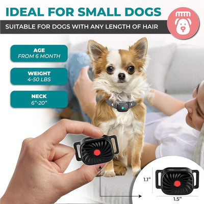 Anti-Bark Collar Sound & Vibration Intelligent Detection Weatherproof