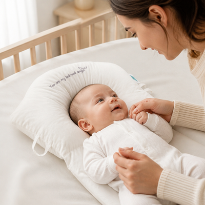 Baby Pillow Ergonomic Head & Neck Support Antibacterial Foam