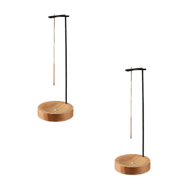 Backflow Incense Holder Downward Smoke Wooden Heat-Resistant