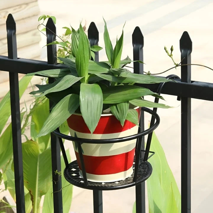 Balcony Plant Hangers Metal Tool-Free Set of 3