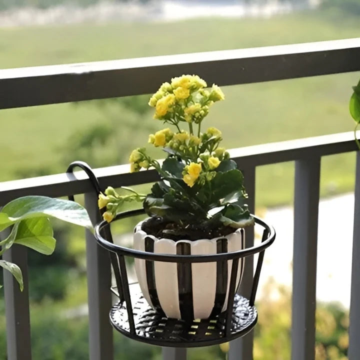 Balcony Plant Hangers Metal Tool-Free Set of 3