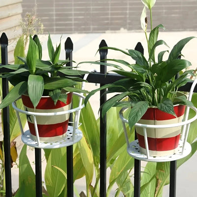 Balcony Plant Hangers Metal Tool-Free Set of 3