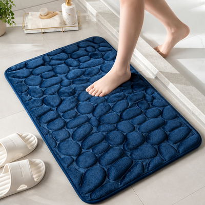 Bath Mat Memory Foam Non-Slip Backing & Quick-Drying