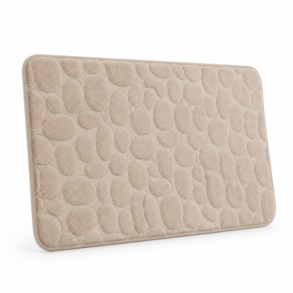 Bath Mat Memory Foam Non-Slip Backing & Quick-Drying
