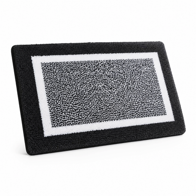 Bath Mat Microfiber Plush Anti-Slip Backing Machine Washable