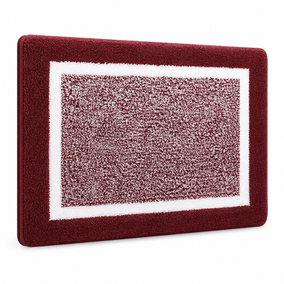 Bath Mat Microfiber Plush Anti-Slip Backing Machine Washable