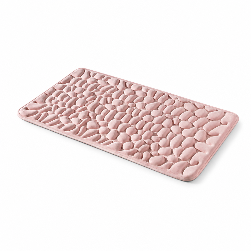Bath Mat Quick-Drying Non-Slip Backing & Soft Comfort
