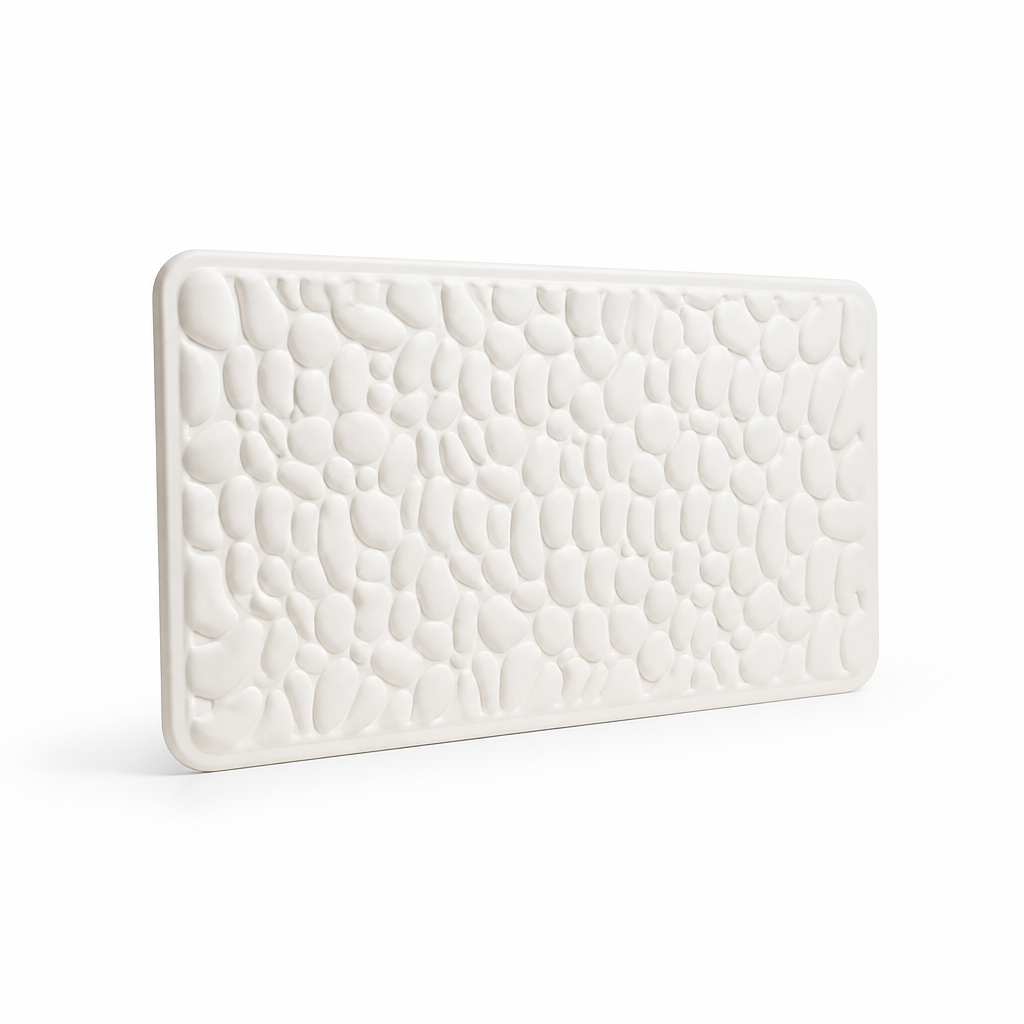 Bath Mat Quick-Drying Non-Slip Backing & Soft Comfort
