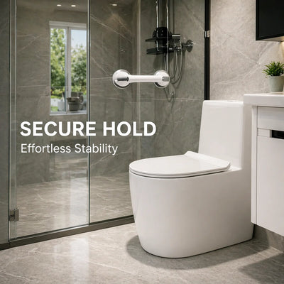 Bathroom Grab Bar Drill-Free Suction Mount Ergonomic Handle