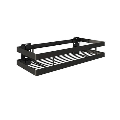 Bathroom Shelf Set Matte Black Rust-Resistant Mounting Kit