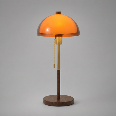 Bauhaus-Style Brown LED Adjustable Hanging Pendant Light