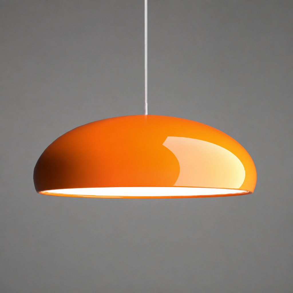 Bauhaus-Style Metal Round Chandelier