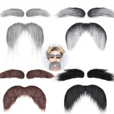 Beard & Eyebrows Set Self-Adhesive Residue-Free