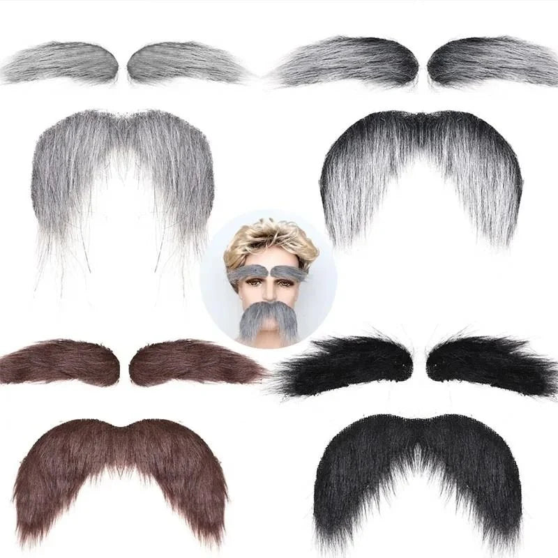 Beard & Eyebrows Set Self-Adhesive Residue-Free