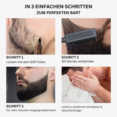Beard Filling Kit Angled Tip & Blending Brush