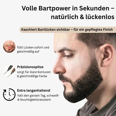 Beard Filling Pen Set Angled Tip & Blending Brush