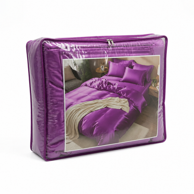 Bedding Set Silk-Like Breathable Polyester 4-Piece