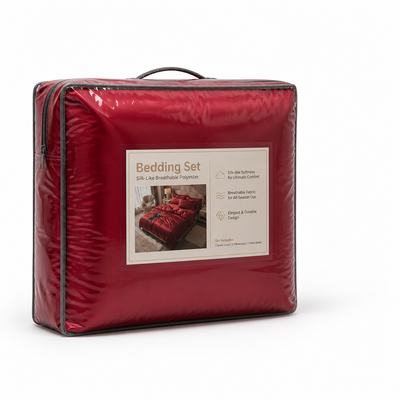 Bedding Set Silk-Like Breathable Polyester 4-Piece