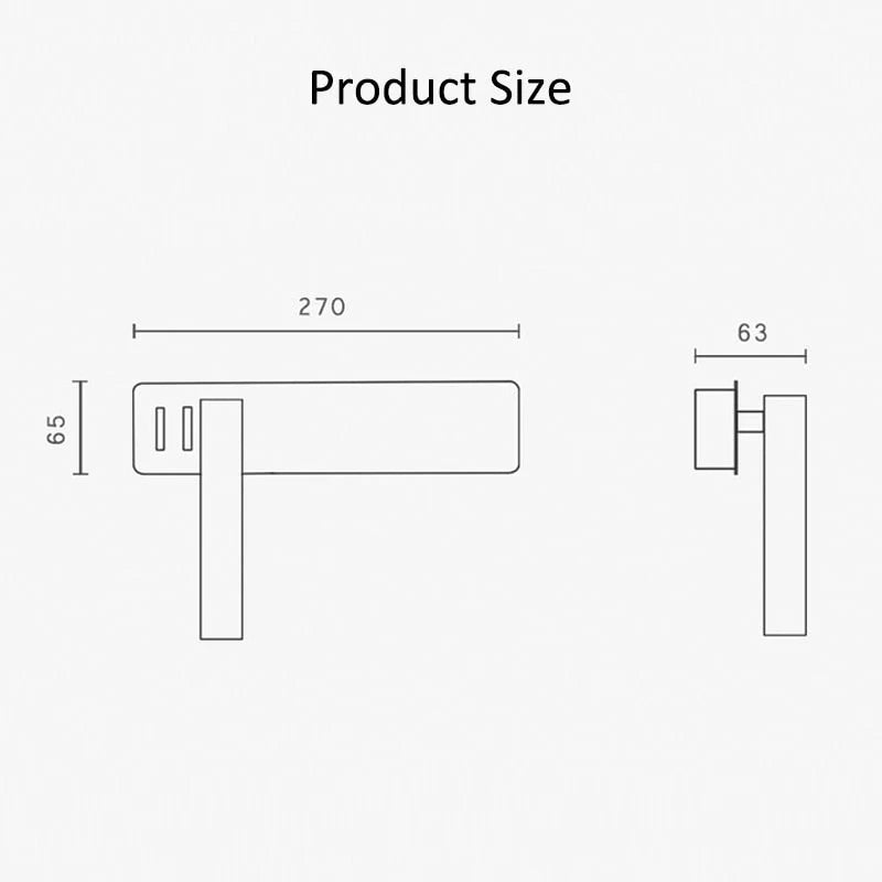 Bedside Reading Lamp Swiveling LED Spot & Dual Switches