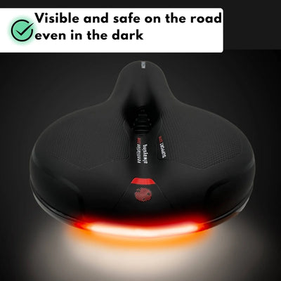 Bike Saddle Ergonomic Memory Foam Shock-Absorbing & Breathable