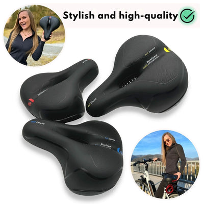 Bike Saddle Ergonomic Memory Foam Shock-Absorbing & Breathable