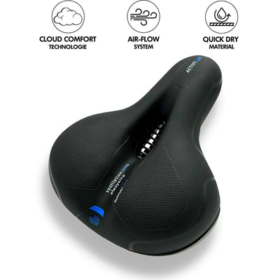 Bike Saddle Ergonomic Memory Foam Shock-Absorbing & Breathable