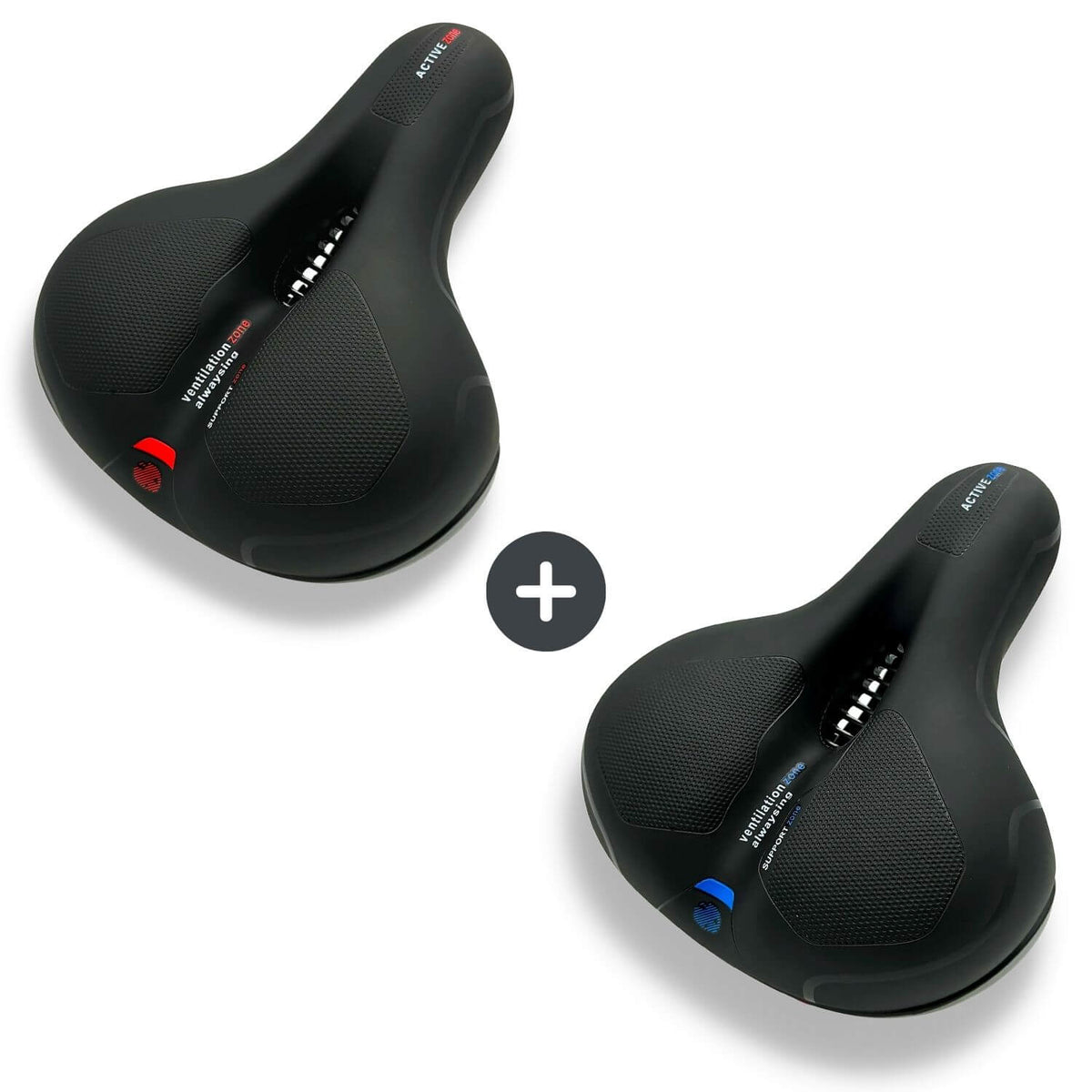 Bike Saddle Ergonomic Memory Foam Shock-Absorbing & Breathable